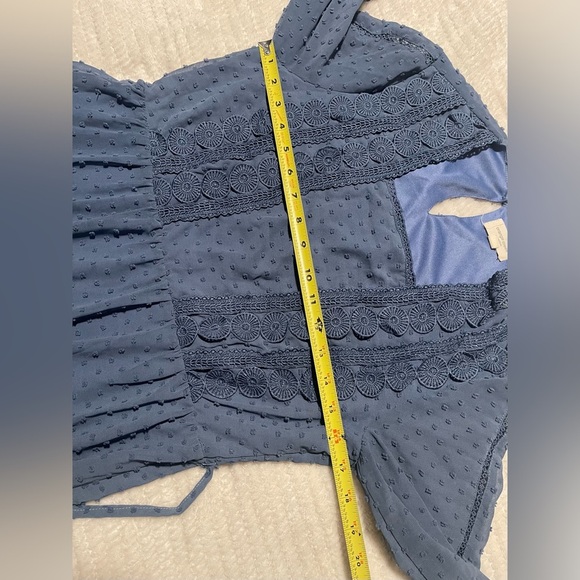 [Orange Creek] cornflower Swiss dot lace maxi

Pre loved 
Excellent condition - Picture 9 of 10